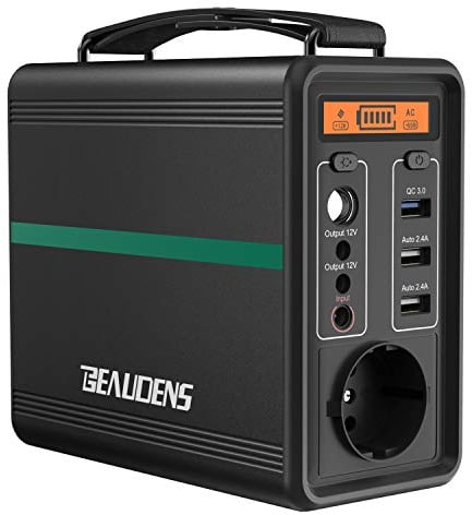 BEAUDENS Accumulatore di Energia Portatile 166Wh Batteria al Litio-Ferrofosfato AC/DC/USB Generatore Portatile Solare Corrente Silenziato per Campeggio Emergenza Viaggi Pesca Attività All'aperto