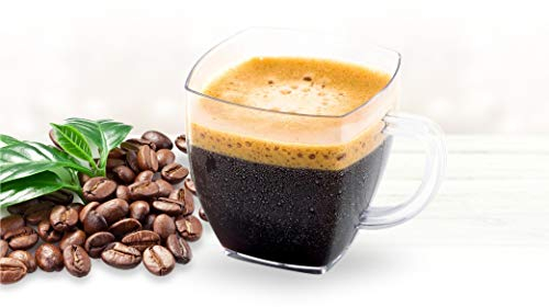 Decorline- Eleganter transparenter Mini Espressotassen, 80ml - Plastik -10 Stück
