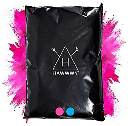 Hawwwy Buntes Pulver für Holi Festival, Gender Reveal Powder Burnout Baby Girl Ankündigung Farbige Tannerit Überraschung Spaß Spiel für Holi Festival, Motorrad Auspuff Auto Reifen LKW (Pink 2lbs)