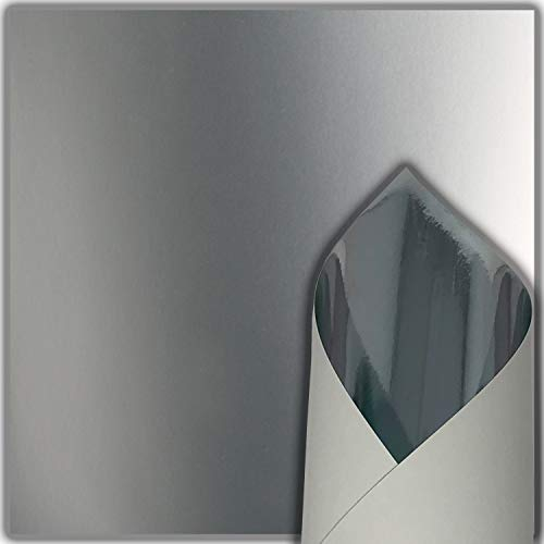 Glänzender Metallic-Karton, 30,5 x 30,5 cm, 10 Blatt silber