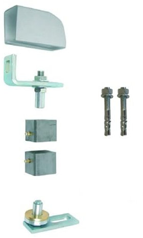 Pivot de portail métallique à visser - pour tube acier carré - 45 x 45 mm - Carré de 40 x 40 mm