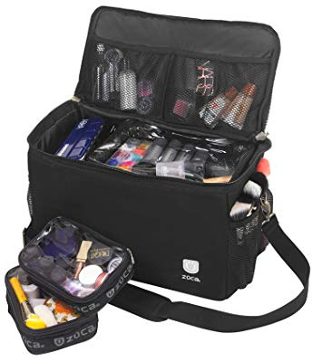 ZUCA Make-up-Künstler-Umhängetasche mit robuster Mehrzwecktasche, Make-up-Organizer-Tasche, leicht, vielseitiges Design mit Mehreren Fächern für Kosmetik-Organisation, ideal für Reisen und