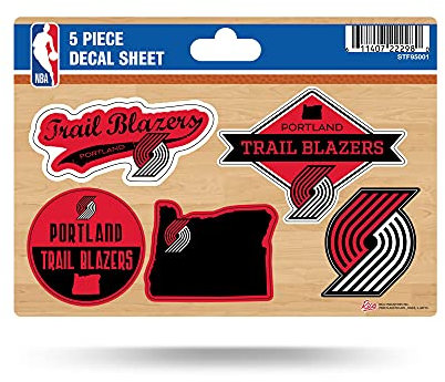 Rico Industries NBA Oklahoma City Thunder Aufkleber, gestanzt, 5-teilig