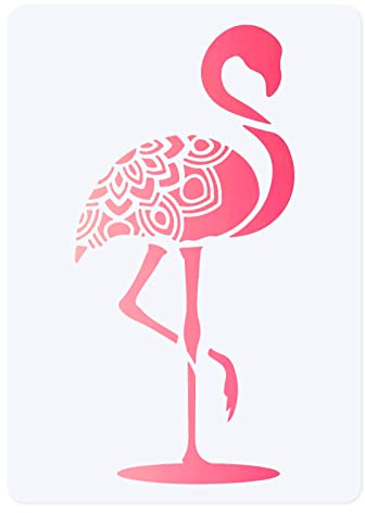 FINGERINSPIRE Große Größe Flamingo Schablonen 29.7x21cm Flamingo DIY Dekoration Malerei Schablonen Mandala Flamingo Malerei Schablone Für DIY Handwerk Wohnkultur Holz Wandfarbe