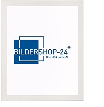 Bildershop-24 Bilderrahmen modern stabil Paris Magnolie 48 X 68 cm Fotorahmen, Wechselrahmen, Posterrahmen, Puzzlerahmen