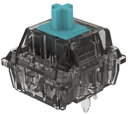 DUROCK T1 Tactile Keyboard Switches, 5 Pins Tactile Switches 67g Gold Plated Spring Heavy Tactile Key Switches Pre-Lubed (DUROCK Smokey T1, 110pcs)