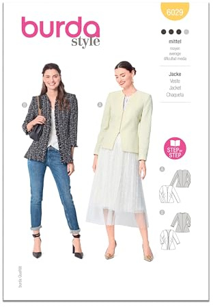 Burda Style Sewing Pattern B6029 Misses' Jacket
