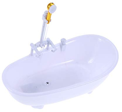 Gadpiparty Électrique Pour Poupée Mini Piscine Avec Pulvérisateur Plastique Sans Piles