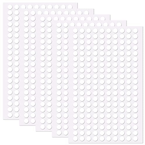 1000 Pièces Pastille Adhesive Double Face, Point de Colle 6 mm, Colle Ballon, Double Face Autocollant Adhésif Acrylique Rond, Amovibles, pour Ballons, Décorations de Fête, Artisanat, Photos
