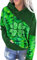 For G and PL Damen St. Patrick's Day Langarm Kapuzenpullover mit Tasche, Kleeblatt I8, XL