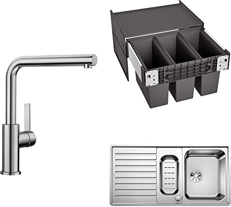 BLANCO LANORA Edelstahl gebürstet + CLASSICPro6S-IF + SELECTII60/3