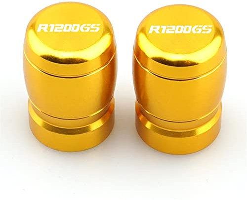 TEAUSA Passend for BMW R 1200 GS R1200GS LC ADV All Years Adventure Motorrad CNC Aluminium Zubehör Rad Reifen Ventilkappen Luftdichte Abdeckungen (Color : Gold)