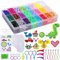 EOGRFW 4500 Bügelperlen Set, Glitzer Bügelperlen 5 mm, 24 Farben Steckperlen in Sortierbox mit Bügelperlen Platten,Bügelpapie für Kinder Geschenk,DIY Bügelperlen