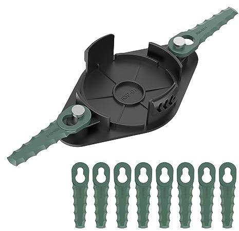 Evenlinkics Testa a lama per mangiatore di erbacce, compatibile con Parkside PRTA 20-Li B2- IAN 330831, PRTA 20-Li C3- IAN 351753, può sostituire la bobina del decespugliatore, bobine di ricambio (1