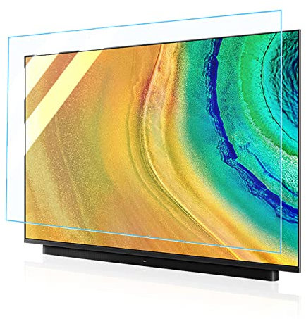 Protecteur d'écran bloquant la lumière Bleue, Anti-éblouissement, Anti-UV, Film TV, réduit la Fatigue oculaire, pour écrans OLED intelligents 4K, LCD, LED/Clair (Clear 65 inches 1429x804mm)