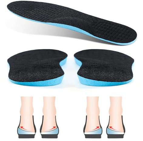 XINIFOOT Solette Per Pronazione Per Uomo E Donna, Solette Ortopediche Per Fascite Plantare Per Correggere Piedi Piatti, Gambe A O/X, Gambe Arcuate, Dolore Al Tallone (Colore: Gamba X)