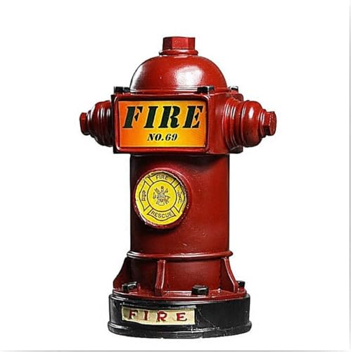 ETomey Sparschwein, Spardose, Harz-Feuerhydrant, Feuerlöscher, Münze, Spardose, Kunsthandwerk, Einrichtung, Spardose, Vintage-Dekoration, Spardose for Kinder (Farbe: Blau) (Farbe: Blau) (Color : Blu)