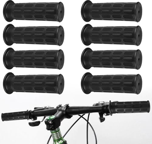 Schubkarrengriffe 8 Stück, Schubkarrengriffe 30mm, Rundrohre Ersatzgriffe für Schubkarre Gummi, Universal Griffe für Schubkarre rutschfest, Schwarz