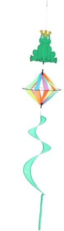 Tiermotiv Windspinner aus Stoff, Hellgrün, Rotierend für Draußen