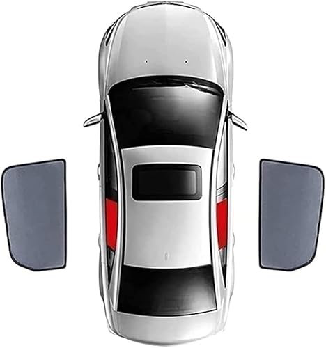 DAYKET Parasol Ventana Lateral Coche para Volvo XC60 II 2018-2023, Cortinillas Boquear los Rayos UV y el Calor Proporcionar Privacidad,B/2pcs-rear-doors