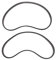 Dojimayisc 2 Pieces Band Saw Rubber Tire Band Woodworking Spare Parts for 8 inch Band Saw Scroll Wheel