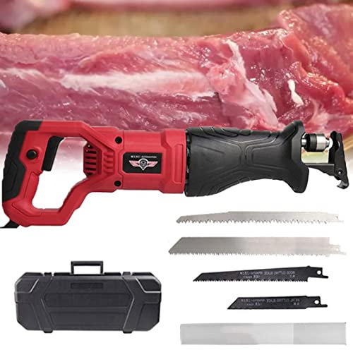 GYQSSD Powerful Reciprocating Saw 4800W Variable Speed Electric Corded Sabre Saw, Commercial Home Bone Meat Saw Butcher for Cutting Froze Meat, Bones