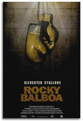 TESUXYEHH Filmposter Rocky Balboa, dekoratives Gemälde, Leinwand, Wandposter und Kunstdruck, moderne Familienschlafzimmer-Dekoration, Poster, 20 x 30 cm