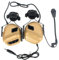 WQZXM Casque Tactique Choix Casque Antibruit pour Casque Militaire Casque Radio Adaptateur PTT Écouteur Mobile(1-Tan)
