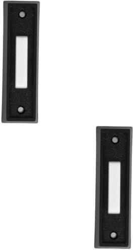 OSALADI 2pcs Wired Doorbell Push Button Ring No Drill Mount Chime Button Doorbell