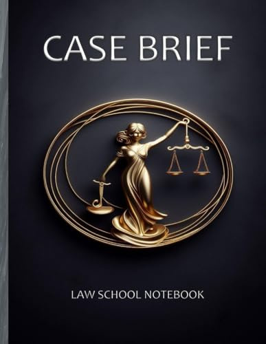 Case Brief, Law School Notebook – 8.5 x 11 with Matte Finish, Designed for 100 Case Briefs – Essential Study Tool for Law Students & Organizational Aid for Attorneys