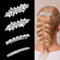 4 Stück Kristall Haarspangen Strass Haarnadeln Braut Hochzeit Diamant Haarnadel Silber Haarschmuck für Frauen Riten Feierlichkeiten