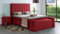 Boxspringbett Kimm 240x220, KL-Loud Red, 7-Zohnen Taschenfederkernmatratze, Ergoflex - Inklusive Aufbau - Deutscher Hersteller