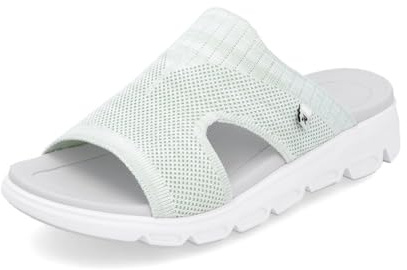 Rieker Damen Pantoletten V8451, Frauen Slipper,schluepfschuhe,Slip-ons,Backless Slipper,Mules,Gartenschuhe,Sommerschuhe,rosa (53),40 EU / 6.5 UK