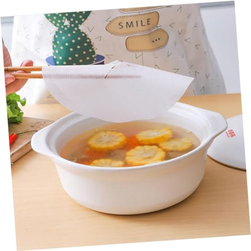 COLLBATH Set Di 48 Fogli Di Carta Assorbente Per Carta Da Filtro Rotonda Per Alimenti Accessori Per La Cottura Forno