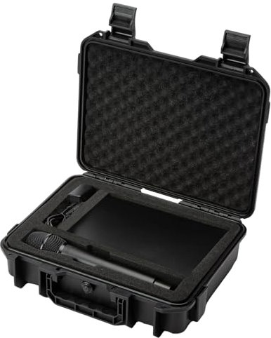 Moubruk microphone Hard Shell Carrying Case, 1 Inch, IP67 Waterproof, Pre-Diced Foam Interior, for Microphone and Recorder