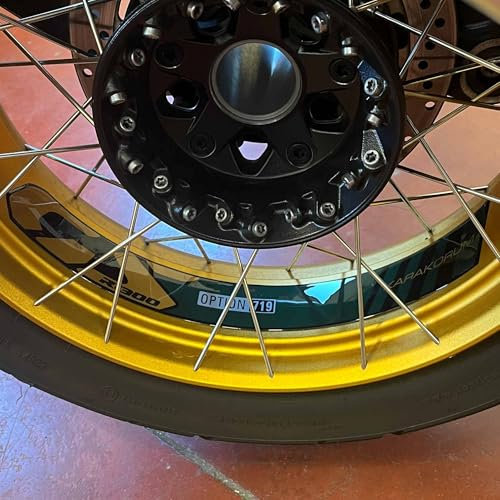 labelbike - 3D Harz Aufkleber Schutz und Dekorationen Innen für Motorrad Felgen kompatibel mit BMW R 1300GS Adventure - Grün