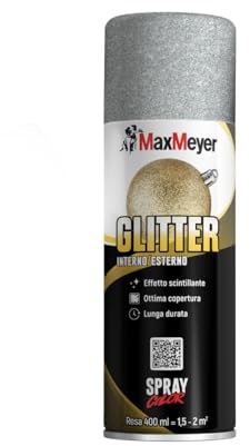 MAXMEYER Spray Glitter Argento 0.400 L