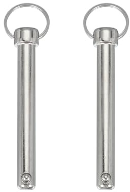 QUARKZMAN Goupille libération rapide Diamètre 1/2 (12mm) 2 set | Goupille, auvent Quincaillerie marine Acier au carbone, Longueur utilisable 3,15 (80mm) Longueur totale 4,72 (120 mm)