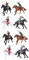 Homoyoyo Cowboy Pferdspielzeug Set – 8-teiliges - Lehrreiches Western Mit Cowboy Und Sattelbronc – Ideales Für Jungen Und Mädchen Zufällige Farben