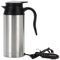 Carrelle de voiture, 750 ml en acier inoxydable 12V / 24V Voyage électrique bouilloire avec isolation thermique, conception anti-scalding, chaudière à eau chaude portable pour le lait de café au