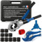 Pince à sertir multicouche & cuivre 10 mâchoires TH+V – Kit complet avec coupe-tube multicouche, calibreur, ébavureur cuivre – Compatible PER, multicouche et cuivre – NEEZRA