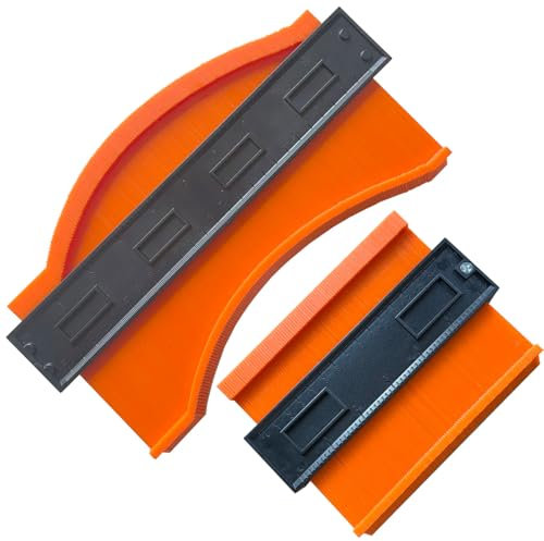 ZCHYTOOL Konturenlehre Kontur 14cm+25cm Präzise Kopie unregelmäßiger Form Präzise Formkopie präzises Messen unregelmäßiger Oberflächen für Laminat Holz Fliesen und Fußböden Haushalts DIY Formaufnahme