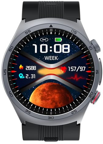 Kardena® Care Air 3 Gesundheitsuhr mit Mikroairbag-Blutdruckmessung, Deutscher Sensorik, AMOLED-Display & SOS – Herzfrequenz, SPO₂, Temperatur & REM-Schlafanalyse für Damen & Herren