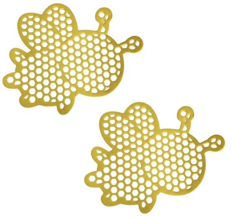 LIXSAZSE 2 Teile/Satz Verschleiß Beständig Outdoor Garten Pool Dekoration Für Bestäubende Insekten Eva 3D Druck Biene Wasser Spender, 5mmbee
