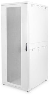 DIGITUS Serverschrank - 19-Zoll Rack 42HE - 80x100 cm - Unique Serie - Traglast 1000 kg - Nutztiefe 875 mm - Netzwerkschrank - Grau