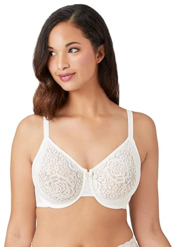 Wacoal Women's Halo Underwire Bra Ivory off-white 34D