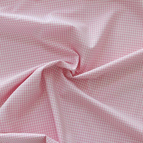 Morbidissimi Cotone a Quadretti al metraggio per Cucito Creativo - Colori Vari P546 Rosa