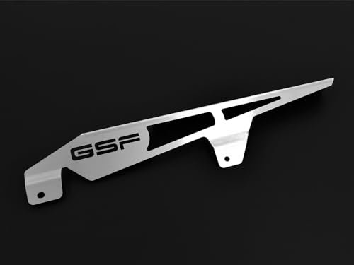 kompatibel mit: Suzuki GSF 600 / S BJ 1995-99 / GSF 1200 / S BJ 1996-06 / GSF 1250 / S BJ 2007-14 / Bandit Kettenschutz Kettenabschirmung Logo silber IBEX