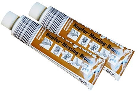 2 x Elsterglanz Kupfer-Messing-Bronze 150ml, Poliermittel, Reinigungsmittel