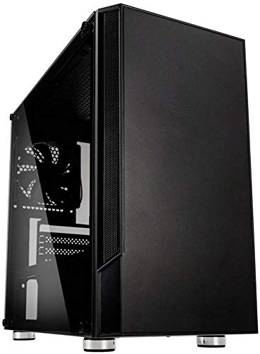 KOLINK Citadel Micro-ATX Gehäuse Computergehäuse, PC Hülle, PC Case, PC Gehäuse Klein, PC Gehäuse für Wasserkühlung, Computer Gehäuse, Schwarz